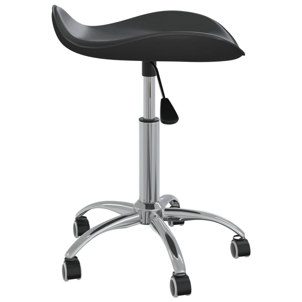 VidaXL tabouret de salon cuir artificiel noir