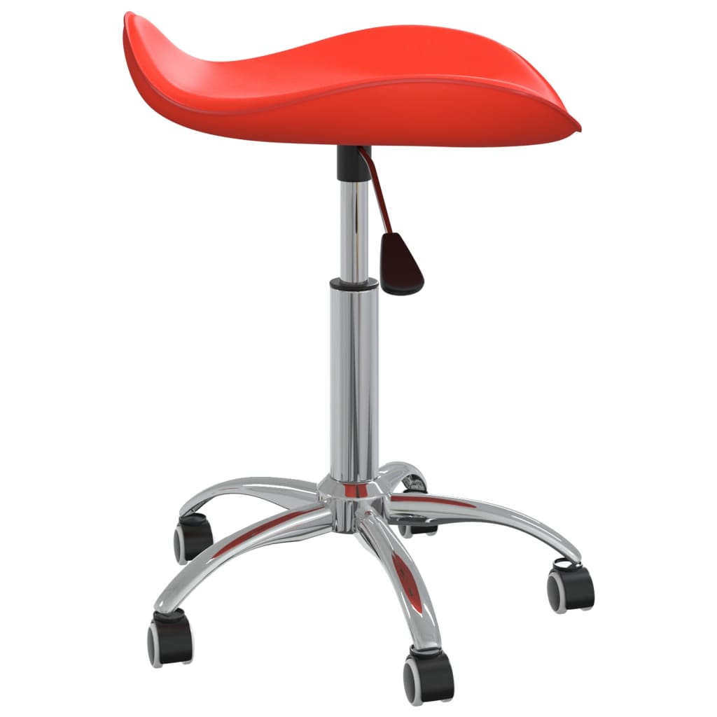 Vidaxl Salon stool Artificial leather red