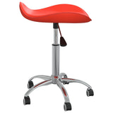 Tabouret de salon vidaxl rouge en cuir artificiel