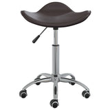 Tabouret de salon vidaxl marron en cuir artificiel