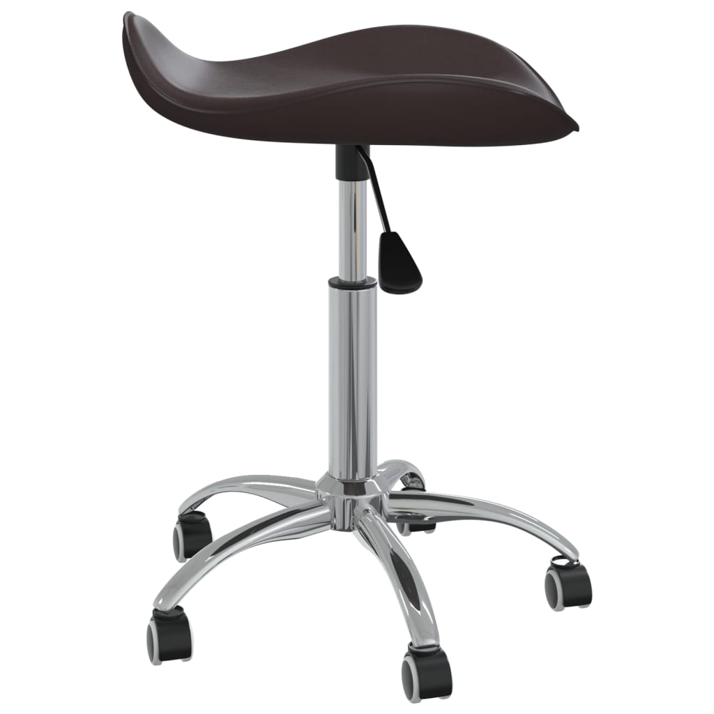 Vidaxl Salon stool Artificial leather brown