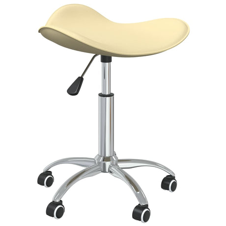 Vidaxxl tabouret de salon cuir artificiel couleur crème
