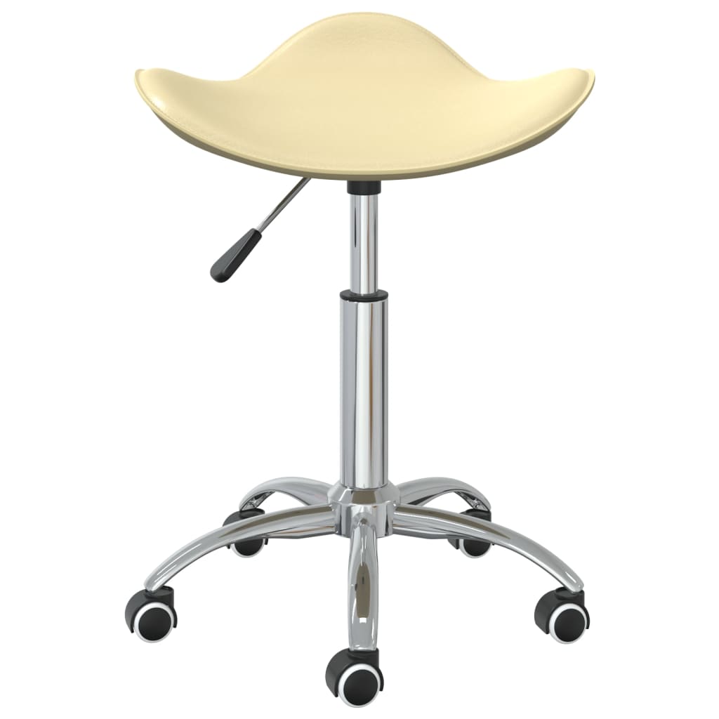 Vidaxl Salon stool Artificial leather cream -colored