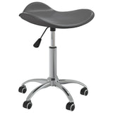 VidaXL tabouret de salon simili cuir gris