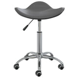 VidaXL tabouret de salon simili cuir gris