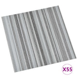 Vidaxl Floorboards Selvlavt 55 ST 5.11 m² PVC Light Gray