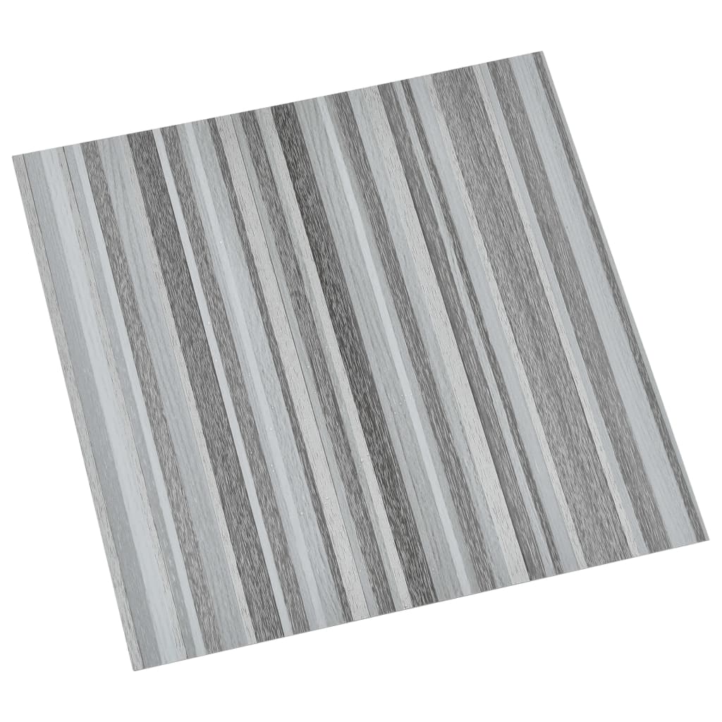 Planches de plancher vidaxl auto-adhésive 55 st 5,11 m² en PVC gris clair