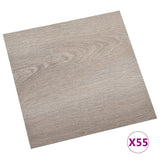 Vidaxl Dielen selbst -adhäsiv 55 ST 5,11 m² PVC Taupe