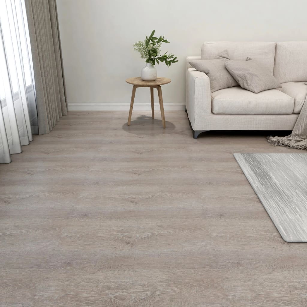 Vidaxl golvbrädor självhäftande 55 ST 5,11 m² PVC taupe