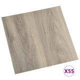 Vidaxl Floorboards Selvlavt 55 ST 5.11 m² PVC Taupe