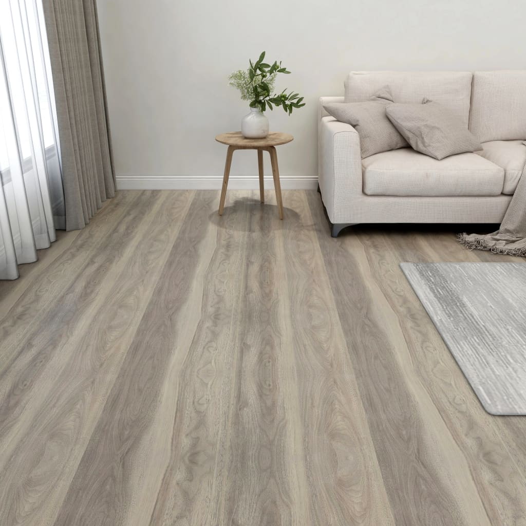 Vidaxl Floorboards Selvlavt 55 ST 5.11 m² PVC Taupe