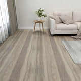 Vidaxl aboard pavimenti autoadesivo 55 st 5.11 m² PVC Taupe