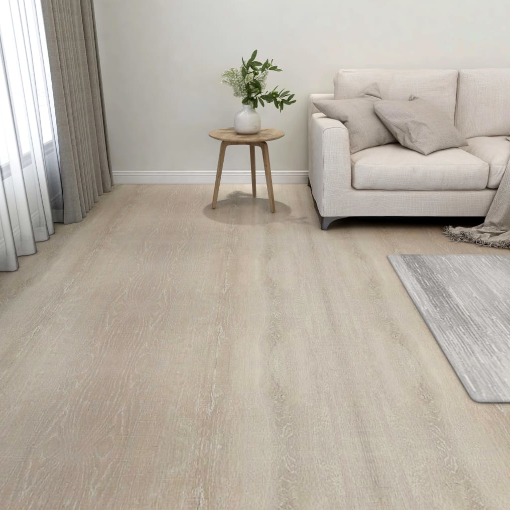 Tablas de piso Vidaxl autoadhesivo 55 st 5.11 m² pvc beige