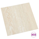 Tablas de piso Vidaxl autoadhesivo 55 st 5.11 m² pvc beige