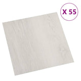 Tablas de piso Vidaxl autoadhesivo 55 st 5.11 m² pvc beige