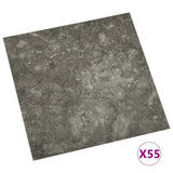 Tablas de piso Vidaxl autoadhesivo 55 st 5.11 m² PVC Gray