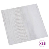 Planches de plancher vidaxl auto-adhésive 55 st 5,11 m² en PVC gris clair