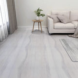 Planches de plancher vidaxl auto-adhésive 55 st 5,11 m² en PVC gris clair