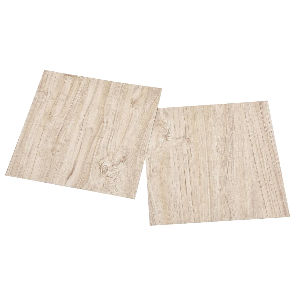 Tablas de piso de Vidaxl autoadhesivo 55 st 5.11 m² PVC marrón claro