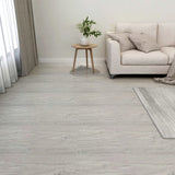 Planches de plancher vidaxl auto-adhésive 55 st 5,11 m² en PVC gris clair