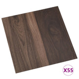 Vidaxl Floorboards Self -adhesive 55 st 5.11 m² PVC Dark Brown