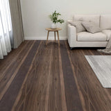 Tablas de piso Vidaxl autoadhesivo 55 st 5.11 m² PVC Dark Brown