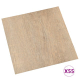 Vidaxl Floorboards auto-adhésif 55 ST 5.11 m² PVC Brown