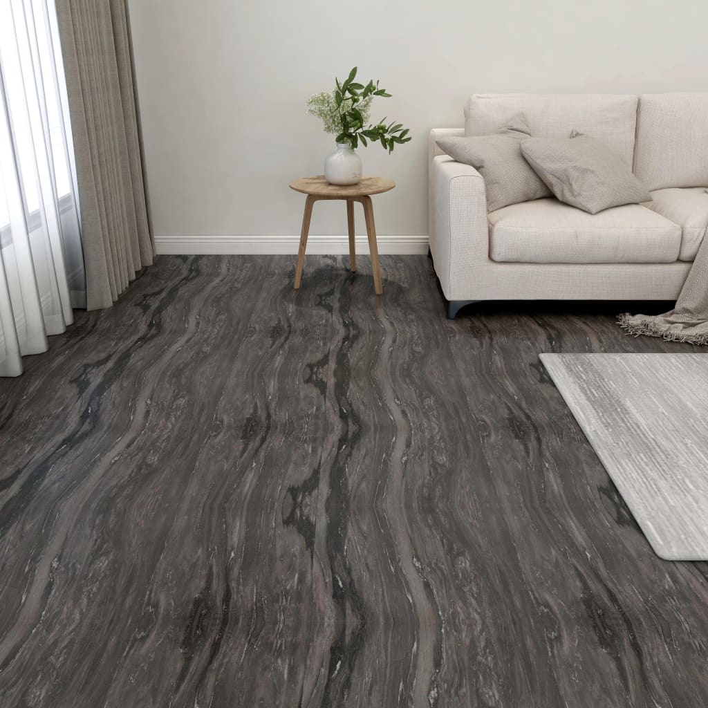 Vidaxl Floorboards Self -adhesive 55 st 5.11 m² PVC Dark gray