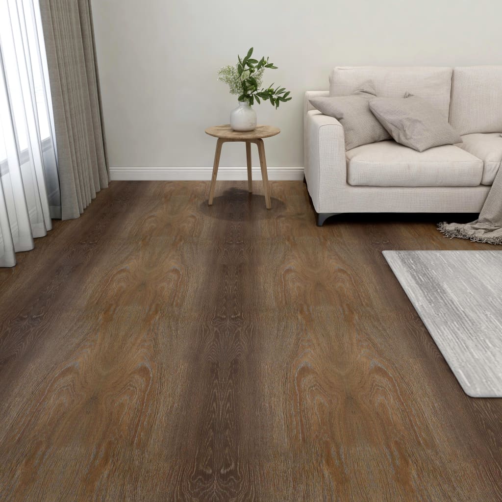 Vidaxl Floorboards auto-adhésif 55 ST 5.11 m² PVC Brown