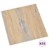 Tablas de piso Vidaxl autoadhesivo 55 st 5.11 m² PVC Brown