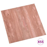 Planches de plancher vidaxl auto-adhésive 55 ST 5,11 m² PVC rouge