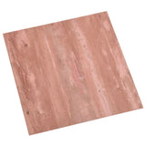 Planches de plancher vidaxl auto-adhésive 55 ST 5,11 m² PVC rouge