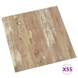 Vidaxl Floorboards auto-adhésif 55 ST 5.11 m² PVC Brown