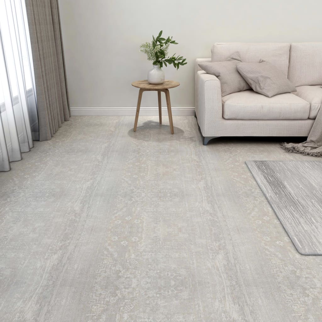 Vidaxl Floorboards Self -adhesive 55 st 5.11 m² PVC light gray