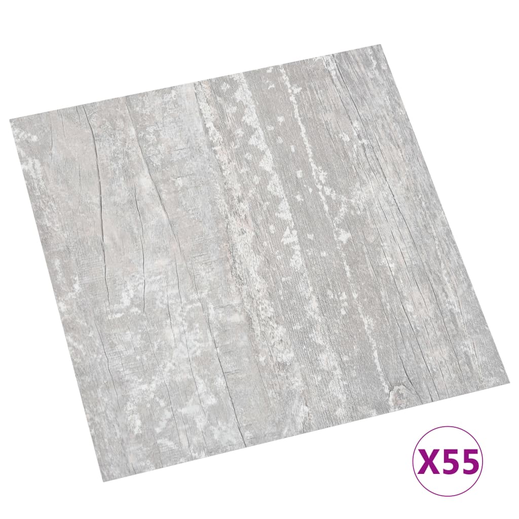 Vidaxl Floonal -desky Self -Adhesive 55 ST 5,11 m² PVC šedá