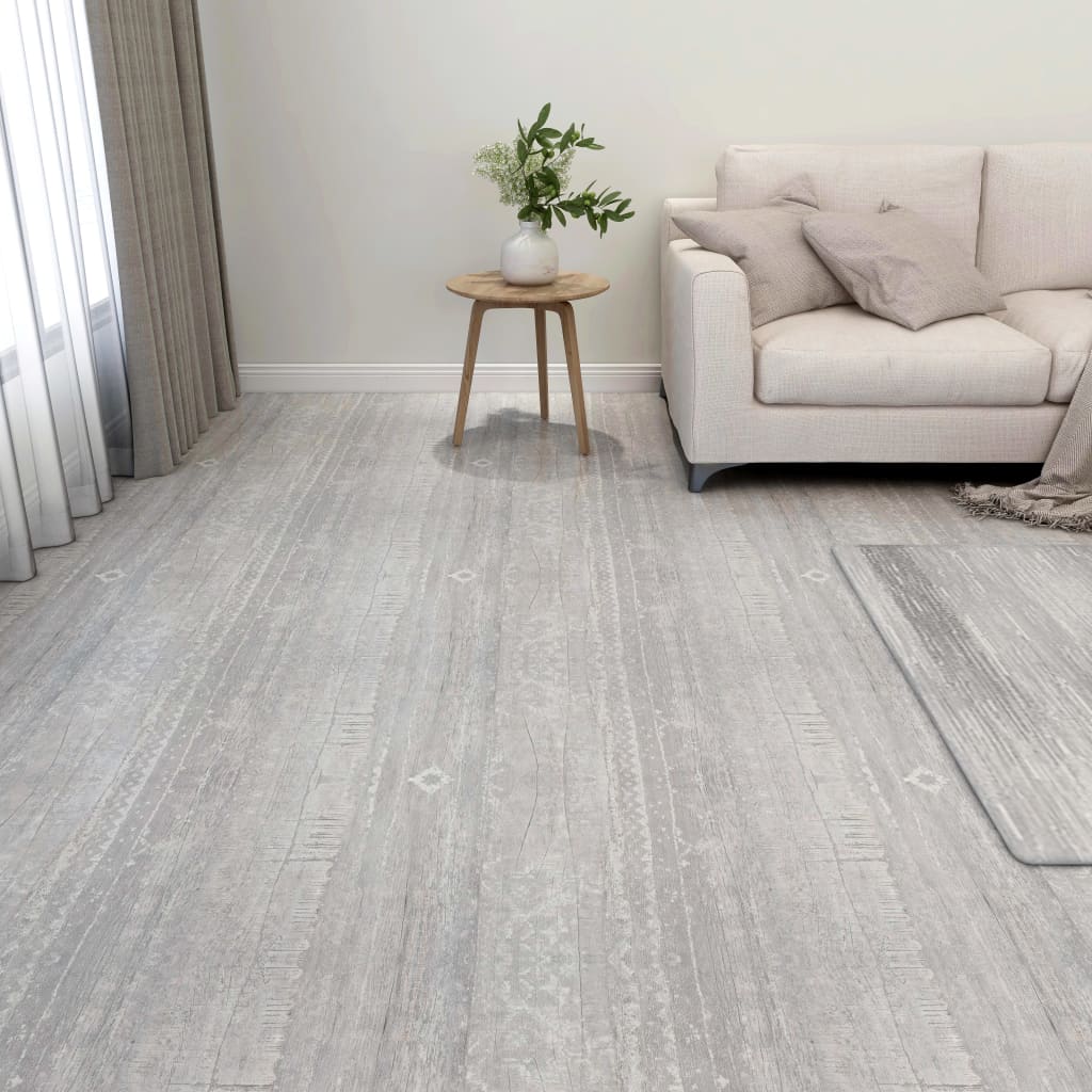 Vidaxl Floorboards auto-adhésif 55 ST 5.11 m² PVC Gray