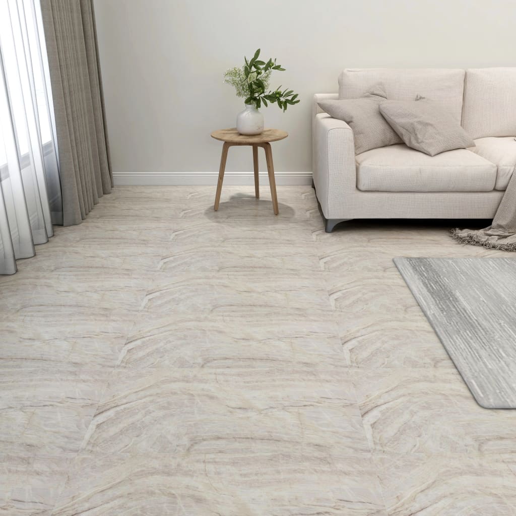 Vidaxl gulvplater selv -ibehandling 55 ST 5.11 m² PVC beige