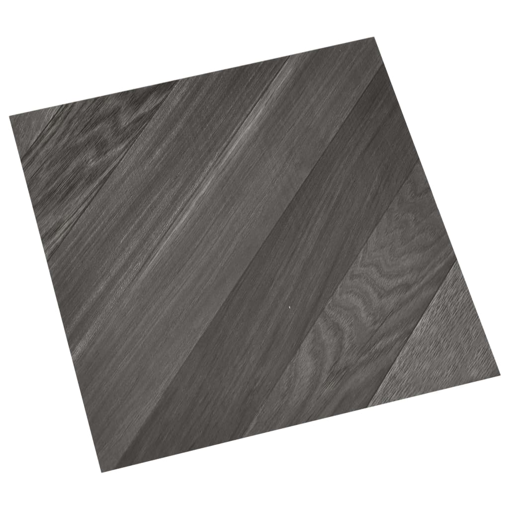 Vidaxl planches de sol autocollantes 55 pcs 5,11 m² PVC rayé gris