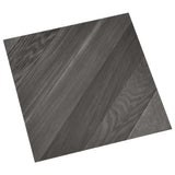 Vidaxl planches de sol autocollantes 55 pcs 5,11 m² PVC rayé gris