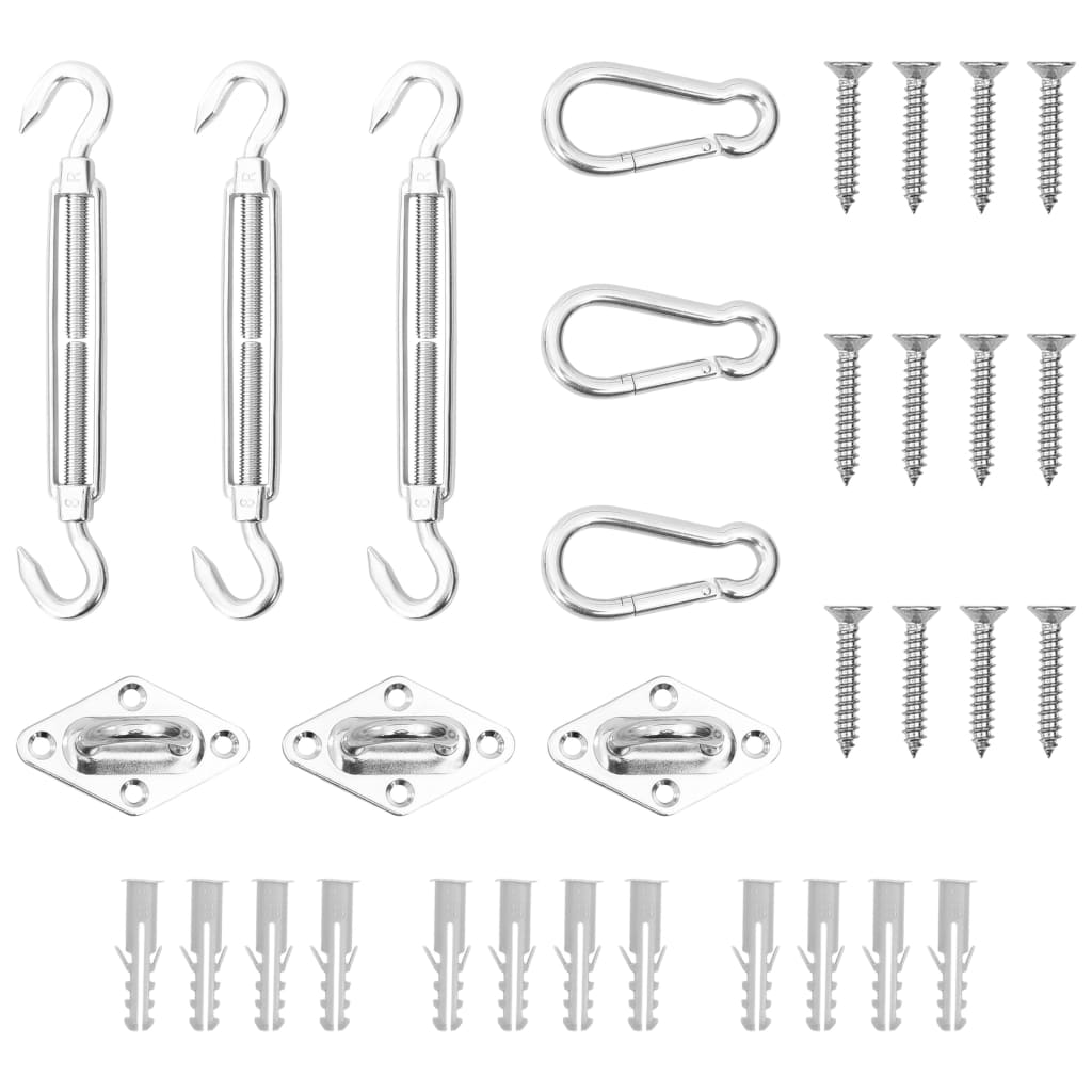 Vidaxl 9-teiliges Markisenzubehör Set Edelstahl