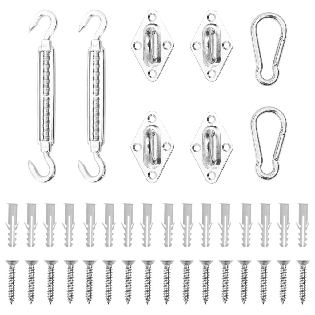 VidaXL 8-piece awning accessories set stainless steel