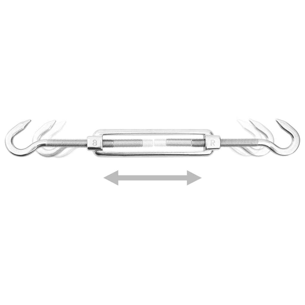 Vidaxl Kit de montaje de toldo de 6 piezas de acero inoxidable