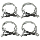 Ropes vidaxl avec caoutchouc carabiner 4 st