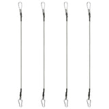 Ropes vidaxl avec caoutchouc carabiner 4 st