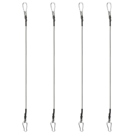 Ropes vidaxl avec caoutchouc carabiner 4 st