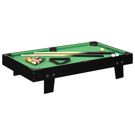 Vidaxl Minipool Table 3 pieds 92x52x19 cm noir et vert