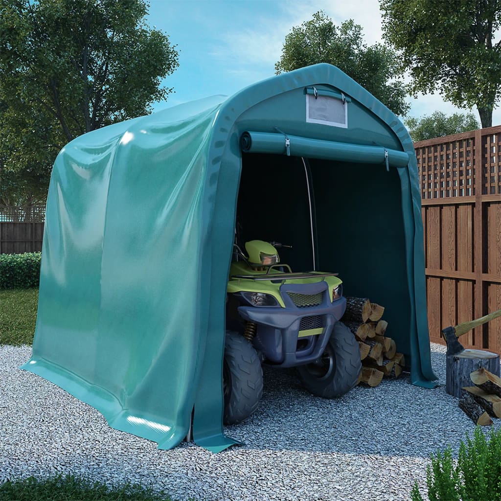 Vidaxl Garage Tent 2,4x2,4 m en PVC vert