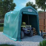 Tienda de garaje Vidaxl 2.4x2.4 M PVC Green