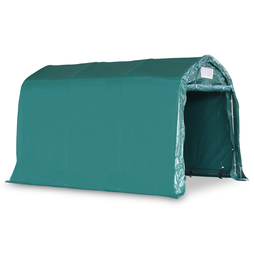 Vidaxl Garage Tent 2,4x3,6 m en PVC vert