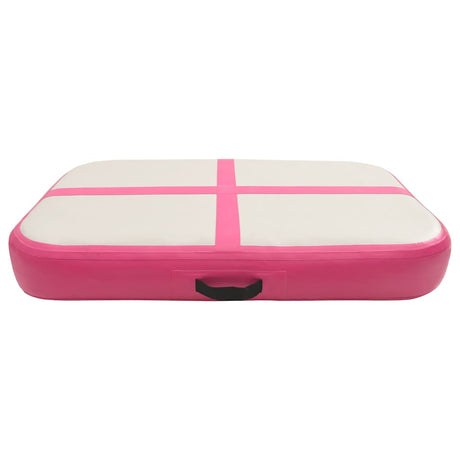 Mat de gymnastique Vidaxl avec pompe gonflable 60x100x10 cm PVC rose